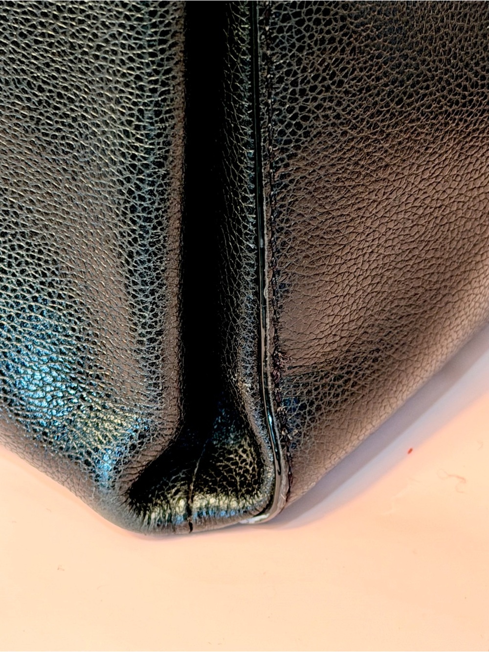 kate spade Black Pebbled Leather Top-Handle Briefcase - Picture 8 of 15